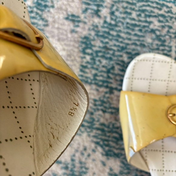 Chanel Yellow Women's Slide Sandals - Picture 7 of 7